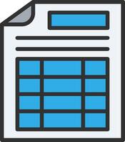 Spreadsheet Neon UI Symbol vector