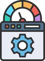 Bandwidth Neon UI Symbol vector