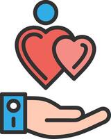 Compassion Vibrant Visual Object vector