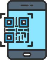 Qr Code Scan Minimal UI Element vector