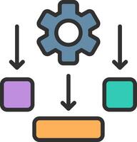 Scheme Wireframe App Design vector