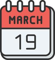 19 March Gradient Color Form vector