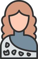 Cavewoman UI Badge vector