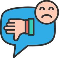 Negative Comment 3D Rendered Symbol vector