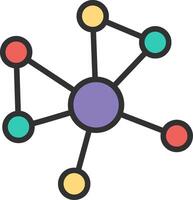 Molecule Illustrated Concept Graphic vector