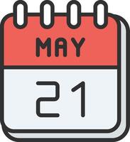 21 May Color Enhanced Graphic vector