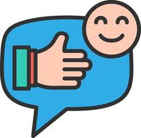 Positive Comment Tech Styled Form vector