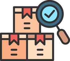 Quality Control Neon UI Symbol vector