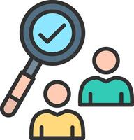 Check Mark Outlined Line Artwork vector