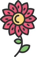 flower Sharp Line Mark vector