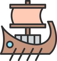 Trireme Compact Web Symbol vector