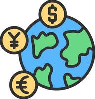 Currency Creative Sketch Element vector