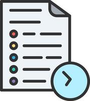 Bullet list Vivid App Element vector