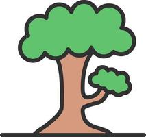Tree Monochrome Line Graphic vector
