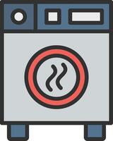 Dryer Sleek Visual Mark vector
