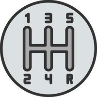 Manual Transmission Mobile App Illustration vector