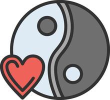 Yin yang Wireframe App Design vector