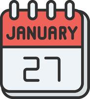27 January Sleek Visual Mark vector