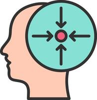 Concentration Futuristic UI Mark vector