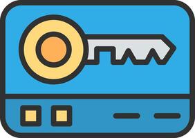 Key Card Web-Based Design Element vector