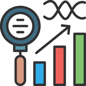 Analytics Gradient Style Element vector