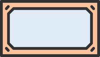 Frame Bold Outline Badge vector