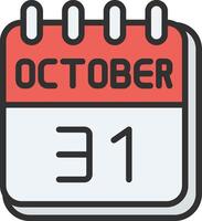 31 October Gradient Style Element vector