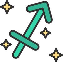 Sagittarius UI Badge vector