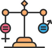 Gender Equality Modern Tech Object vector