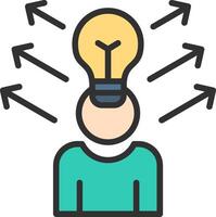 Ideas 3D Rendered Symbol vector