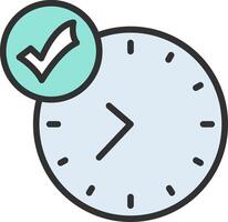 Clock Geometric App Mark vector