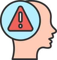 Mental Health Digital Tech Element vector