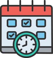 Schedule Sleek Visual Mark vector
