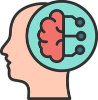 Intelligence Muted Color Design vector