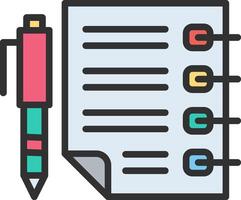 Notepad Bold App Graphic vector