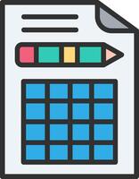 Bookkeeping Gradient Themed Symbol vector