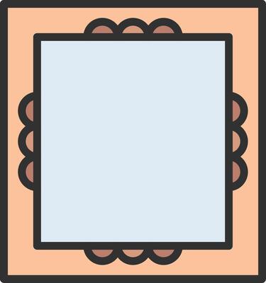 Frame Shadowed Flat Design