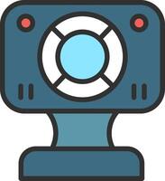 Webcam Thin Line Element vector