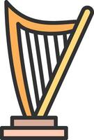 Harp Vibrant Visual Object vector