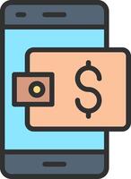 Digital wallet Minimal Graphic Visual vector