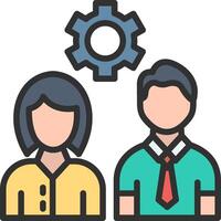 Team Work Gradient Style Element vector