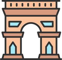 Arch Of Triumph User-Friendly Drawing vector