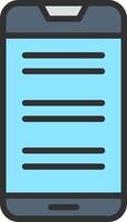 Mobile phone Sleek Visual Mark vector