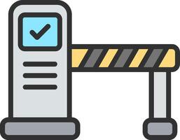 Barrier Soft Outline Graphic vector