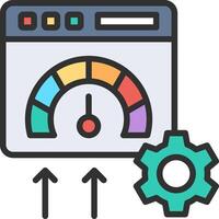 Medium speed Responsive App Shape vector