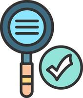 Search Color Block Badge vector