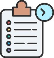 Task list Elegant Shape Symbol vector