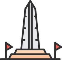 Washington Monument Color Enhanced Graphic vector