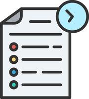 Checklist Simplified Line Mark vector