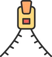 Zipper Gradient Themed Symbol vector